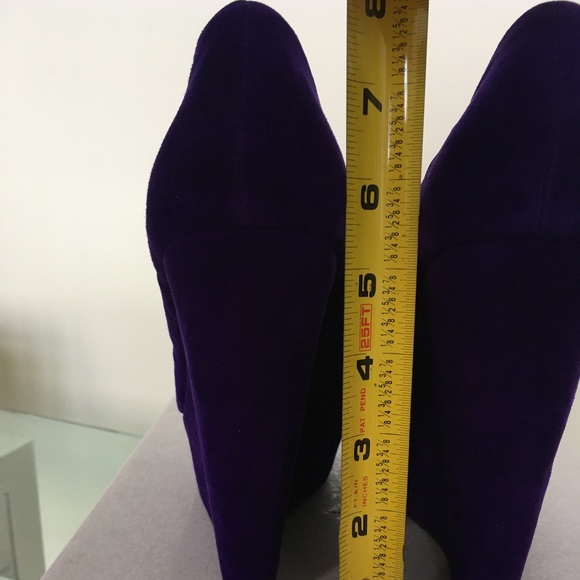 ALDO Purple Suede Platform Wedges Siz 38 BNIB! - Picture 9 of 15
